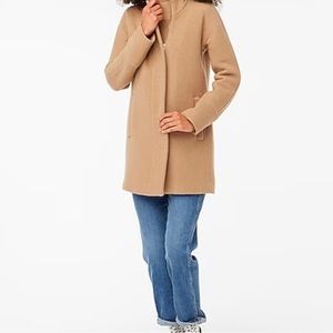J Crew City Coat in Camel. Size 10.